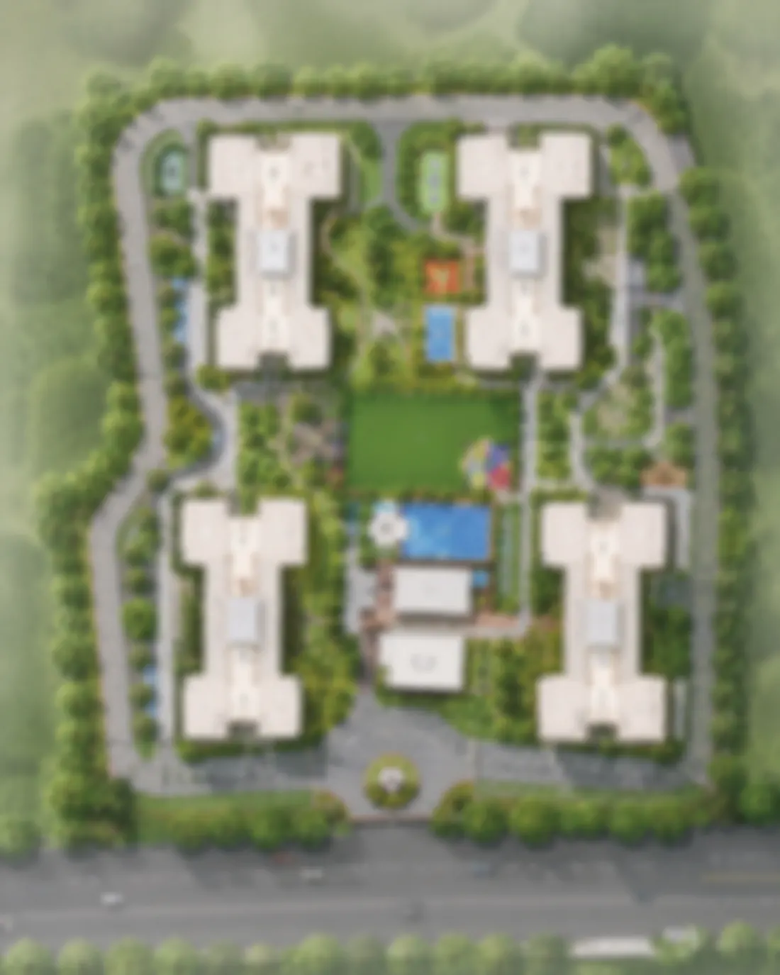 Master plan — Prestige Thanisandra site layout